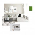 White interior with serene white Orchid plants
