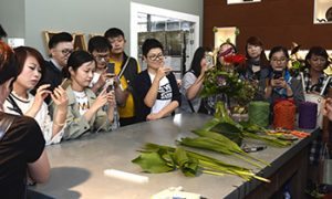 Workshop bloemschikken met Anthurium